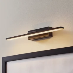 LED-seinävalaisin Miroir 40 cm musta 3000K