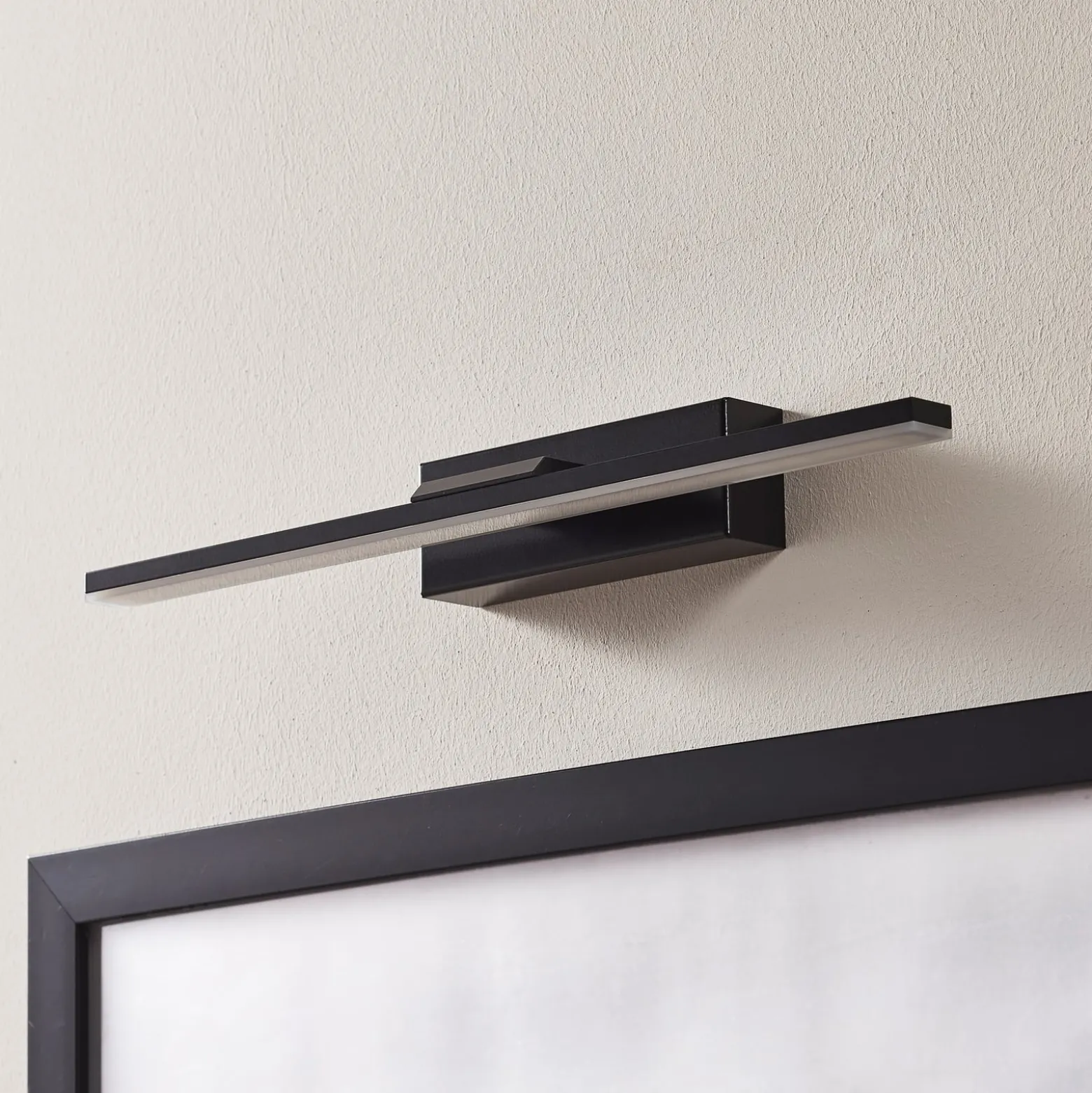 LED-seinävalaisin Miroir 40 cm musta 3000K