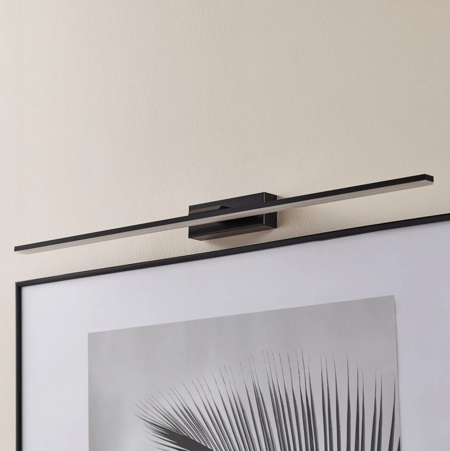 LED-seinävalaisin Miroir 80 cm musta 4000K
