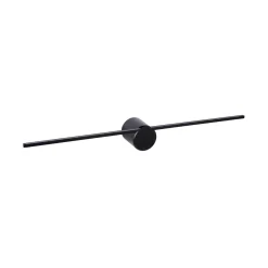 LED-seinävalaisin Mizar, 60 cm, musta, IP44