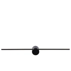LED-seinävalaisin Mizar, 60 cm, musta, IP44