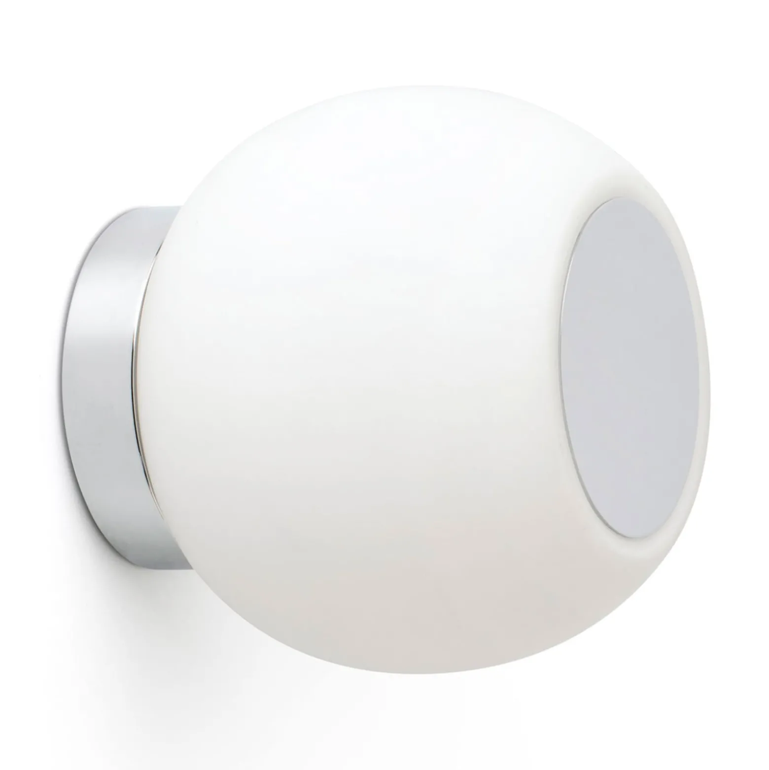 LED-seinävalaisin Moy, kromi, lasivarjostin