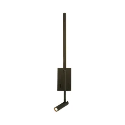 LED-seinävalaisin 23039, musta, 3000 K, 2-valo, metallia