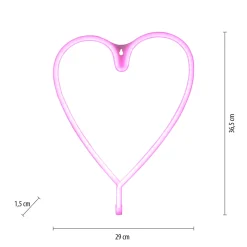 LED-seinävalaisin Neon Herz, USB