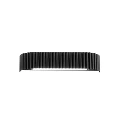 LED-seinävalaisin Niike, musta, leveys 40 cm, metalli, CCT