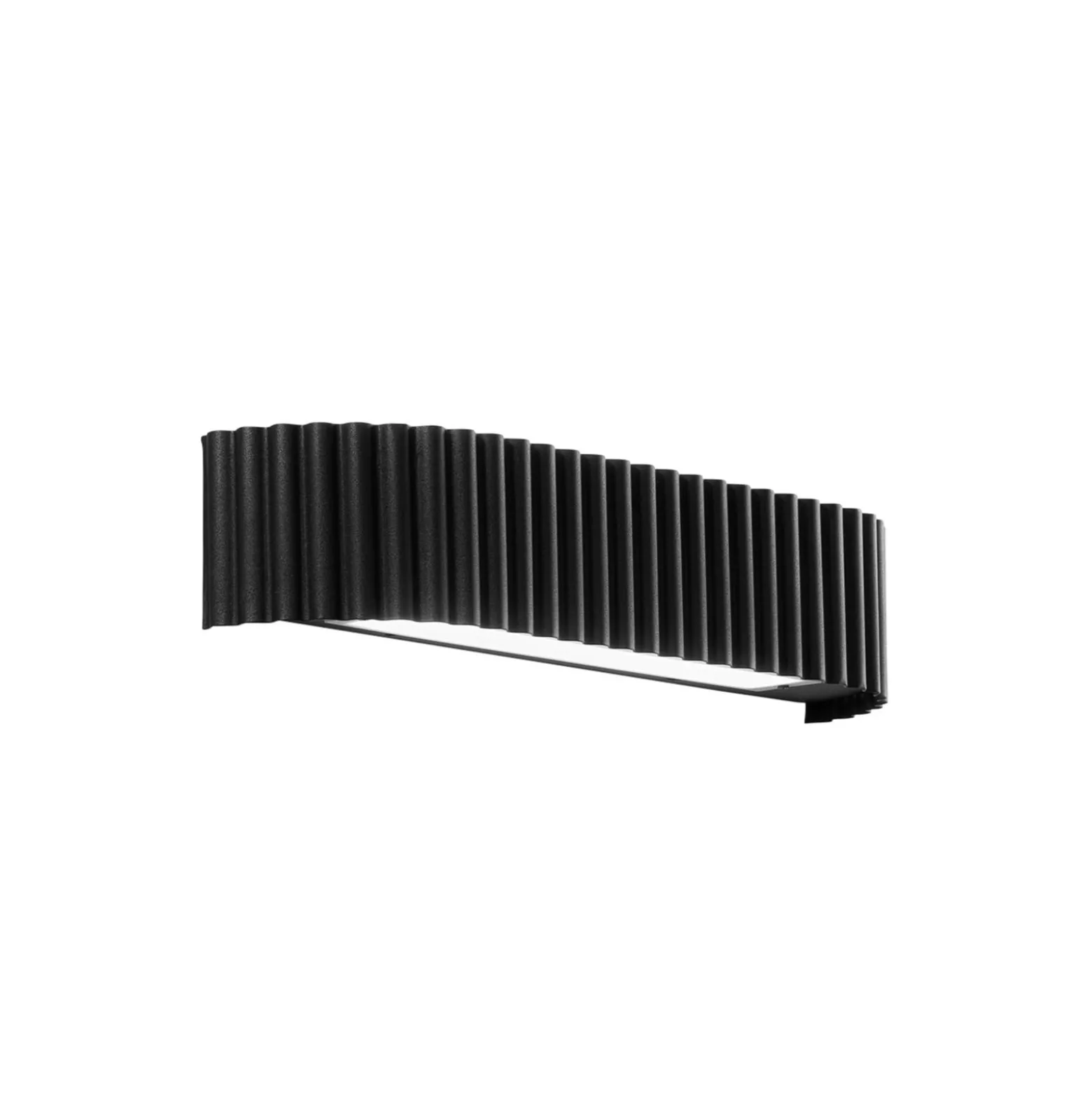 LED-seinävalaisin Niike, musta, leveys 40 cm, metalli, CCT