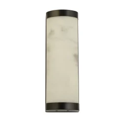 LED-seinävalaisin Nile, korkeus 36 cm, musta, teräs, IP44