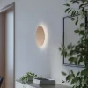 LED-seinävalaisin Orios Plus, kulta, Ø 30 cm, teräs