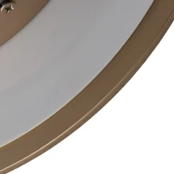 LED-seinävalaisin Orios Plus, kulta, Ø 30 cm, teräs