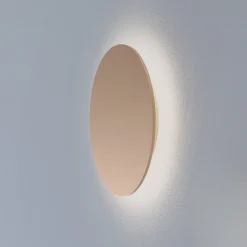 LED-seinävalaisin Orios Plus, kulta, Ø 30 cm, teräs