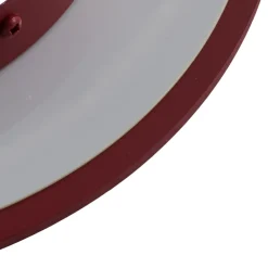 LED-seinävalaisin Orios Plus, punainen, Ø 30 cm, teräs