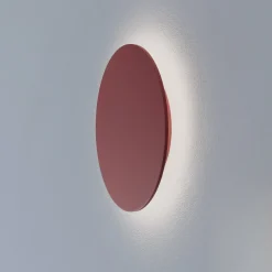 LED-seinävalaisin Orios Plus, punainen, Ø 30 cm, teräs