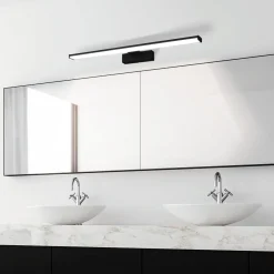 LED-seinävalaisin Pandella 1, pituus 60 cm, musta, alumiini