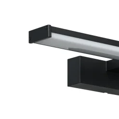 LED-seinävalaisin Pandella 1, pituus 40 cm, musta, alumiini