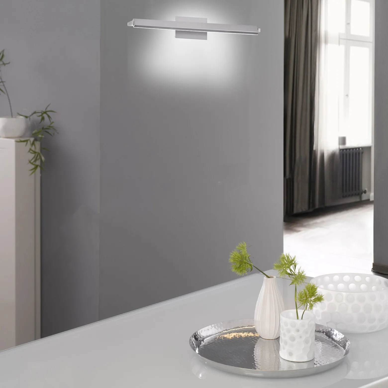 LED-seinävalaisin Pare TW, himmennin, 3 valon väriä 60cm