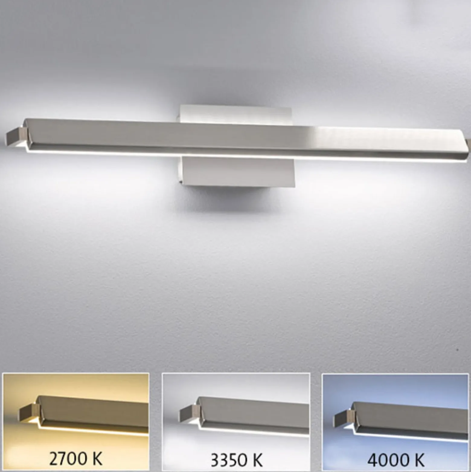 LED-seinävalaisin Pare TW, himmennin, 3 valon väriä 60cm