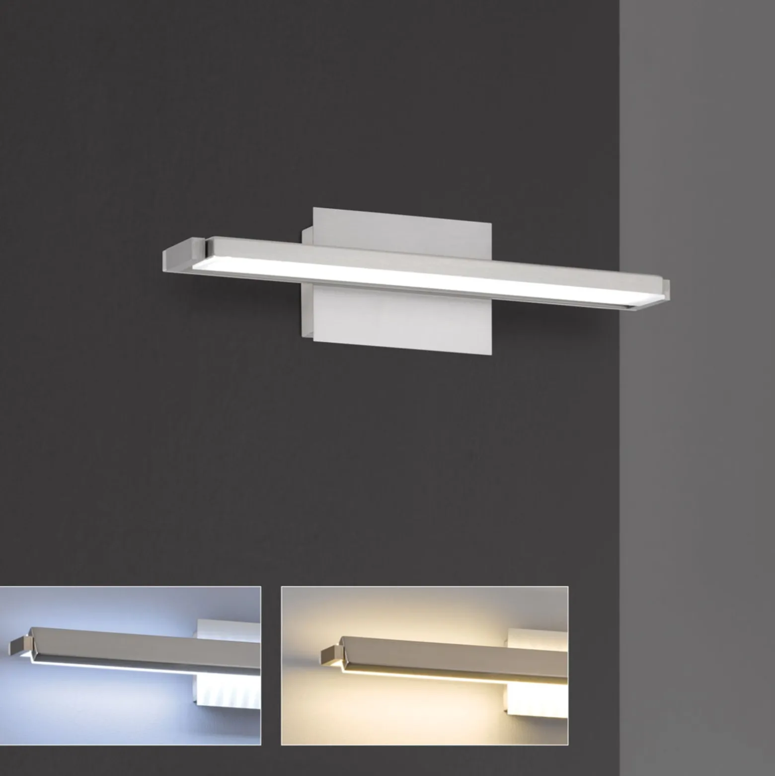 LED-seinävalaisin Pare TW, 3 valon väriä + himmennin 40cm