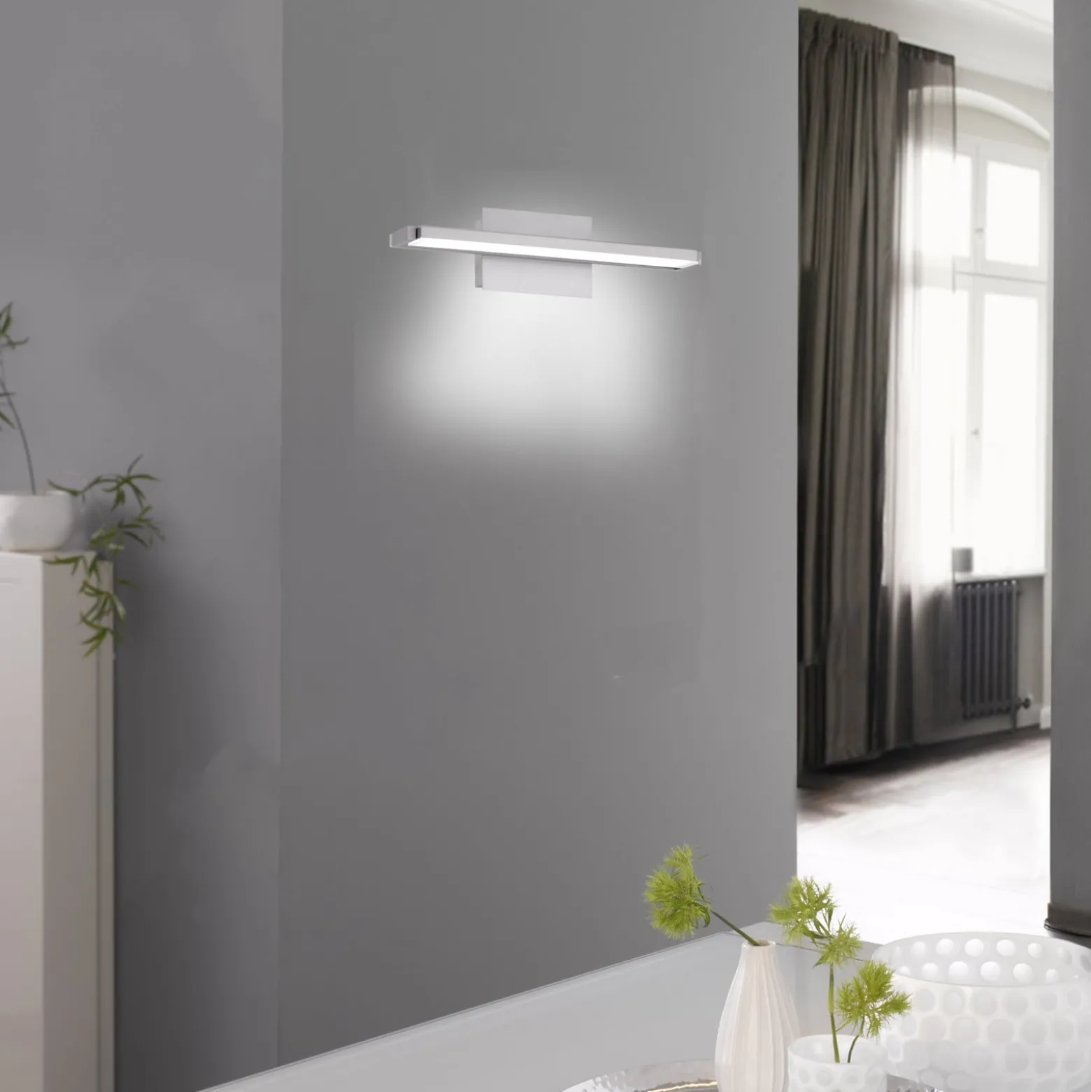 LED-seinävalaisin Pare TW, 3 valon väriä + himmennin 40cm