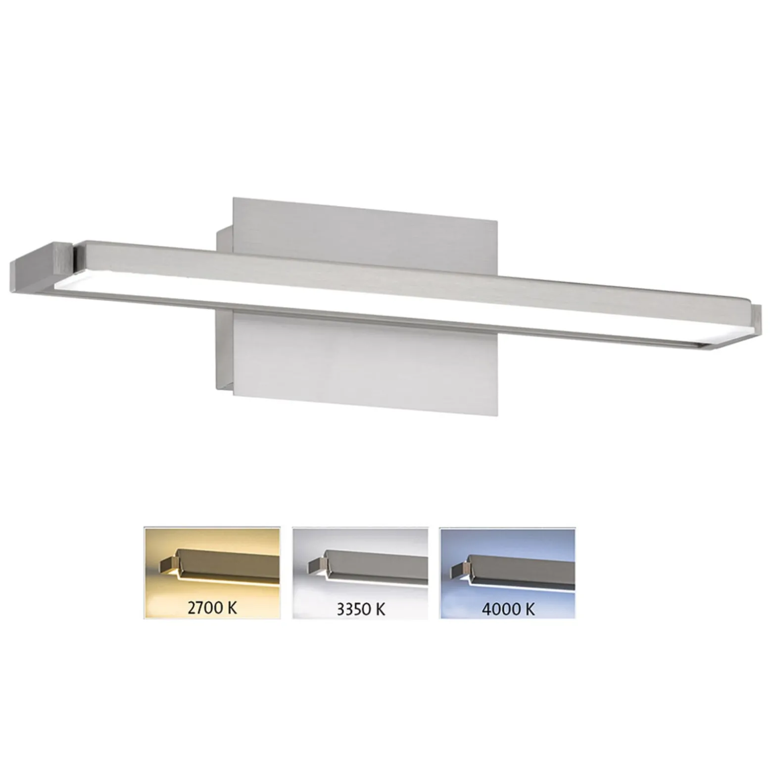 LED-seinävalaisin Pare TW, 3 valon väriä + himmennin 40cm