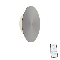 LED-seinävalaisin paristo Puntua Ø 18 cm harmaa