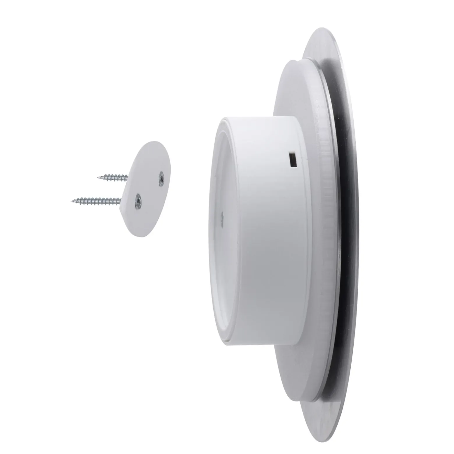 LED-seinävalaisin paristo Puntua Ø 18 cm harmaa