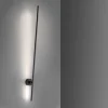 LED-seinävalaisin PURE Grafo, musta, korkeus 117 cm