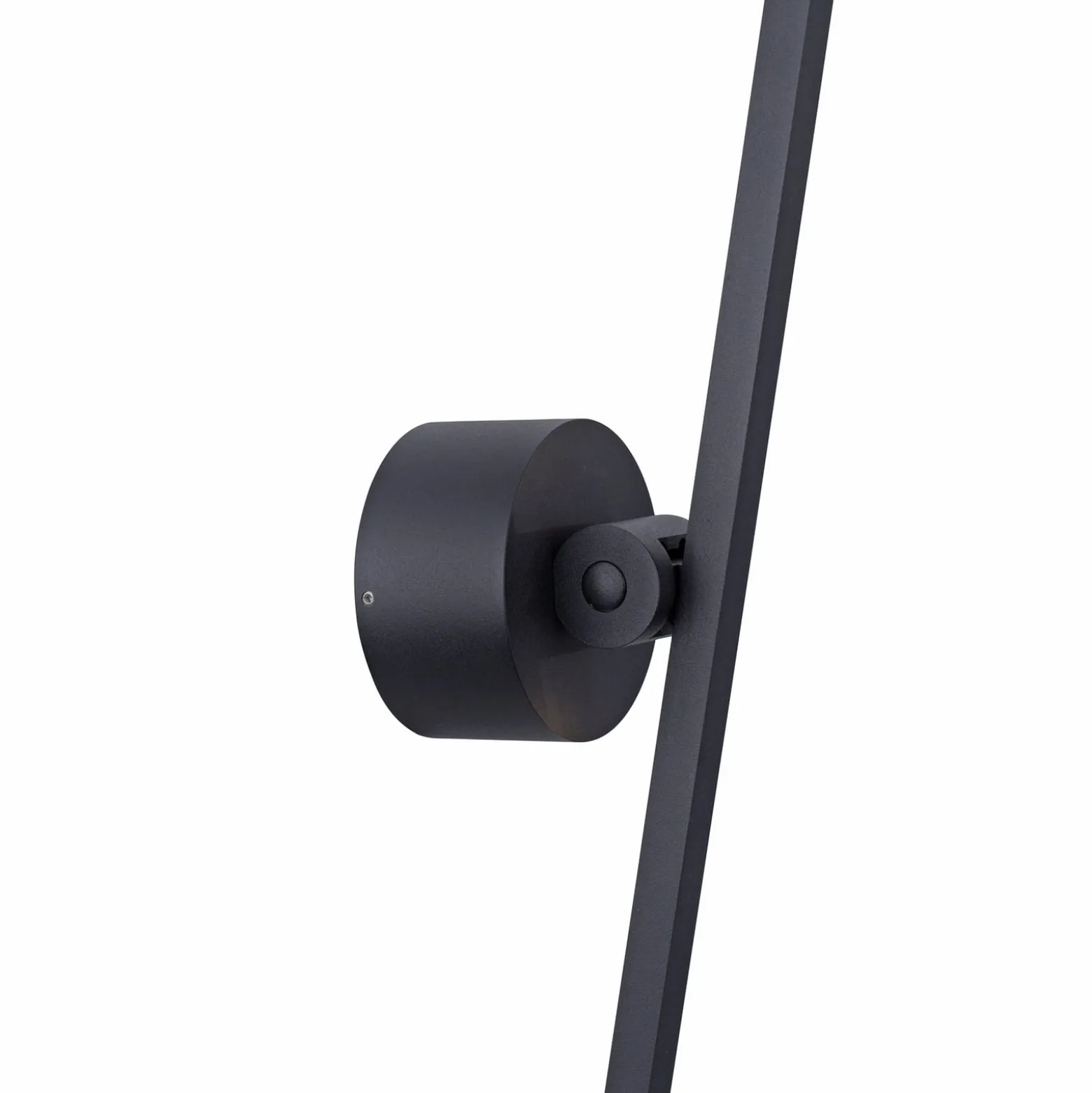 LED-seinävalaisin PURE Grafo, musta, korkeus 117 cm