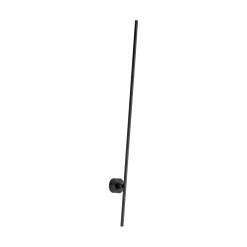 LED-seinävalaisin PURE Grafo, musta, korkeus 117 cm