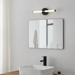LED-seinävalaisin Ramola, musta, leveys 45 cm, IP44, CCT