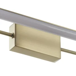 LED-seinävalaisin Rapallo, messinki, IP44, 40 cm
