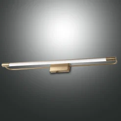 LED-seinävalaisin Rapallo, messinki, IP44, 80 cm