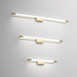 LED-seinävalaisin Rapallo, messinki, IP44, 60 cm