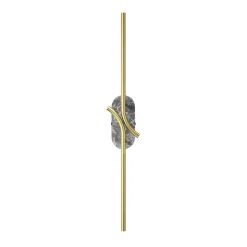 LED-seinävalaisin RENAISSANCE, messinki/marmori, korkeus 63 cm, 2-osainen.