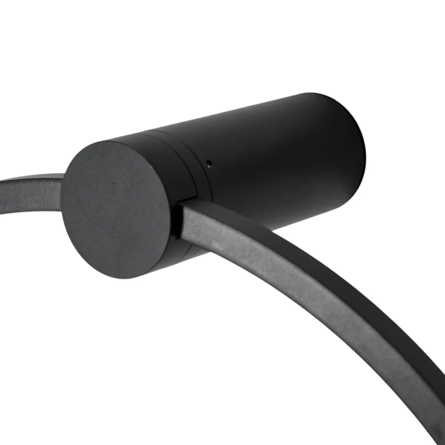 LED-seinävalaisin Saturno, musta, Ø 50 cm, metalli, 4 000 K