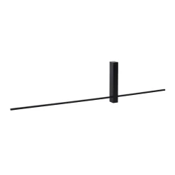 LED-seinävalaisin Segin, korkeus 90 cm, 10W, musta, alumiinia