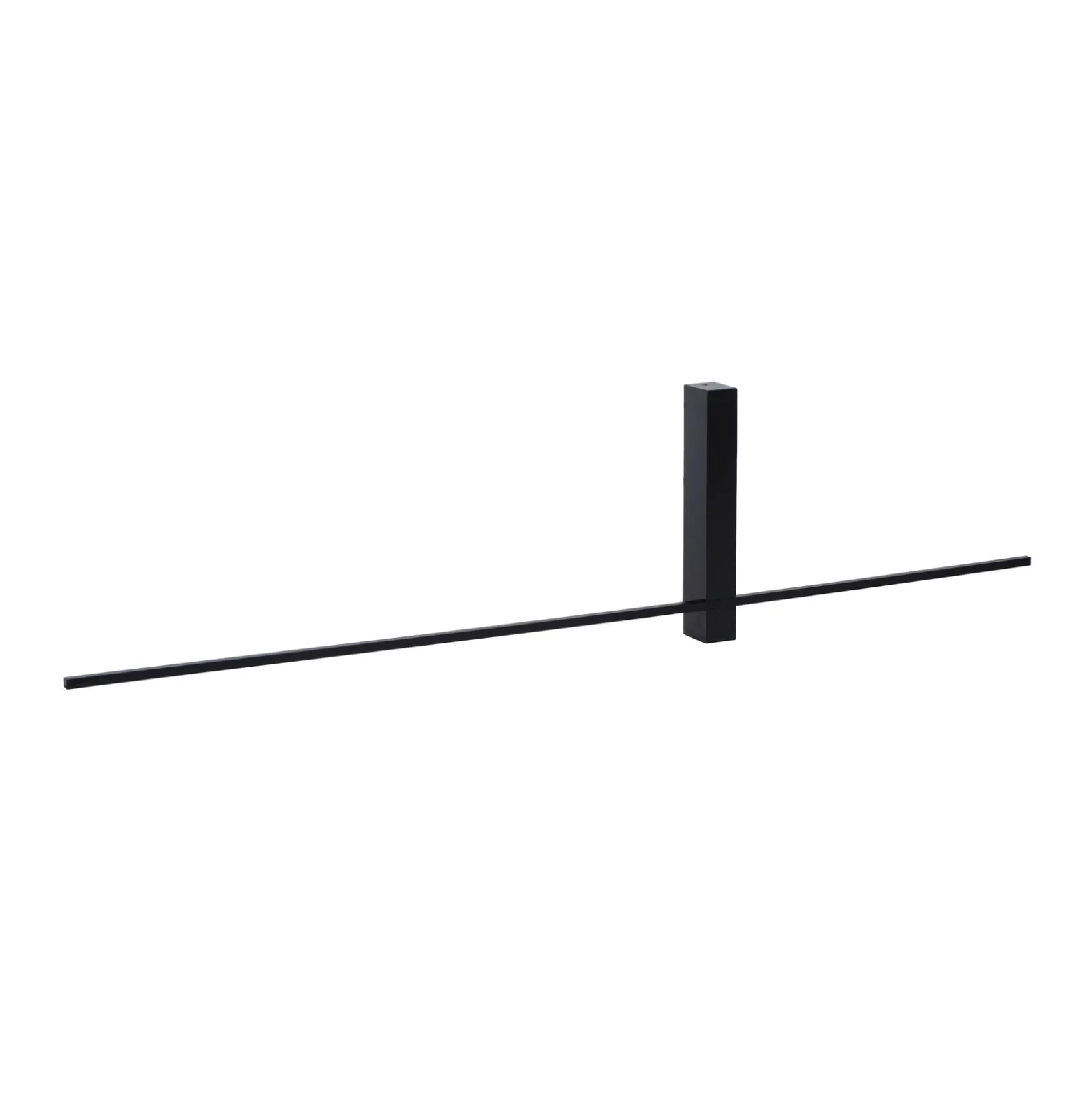 LED-seinävalaisin Segin, korkeus 90 cm, 10W, musta, alumiinia