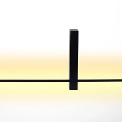 LED-seinävalaisin Segin, korkeus 90 cm, 10W, musta, alumiinia