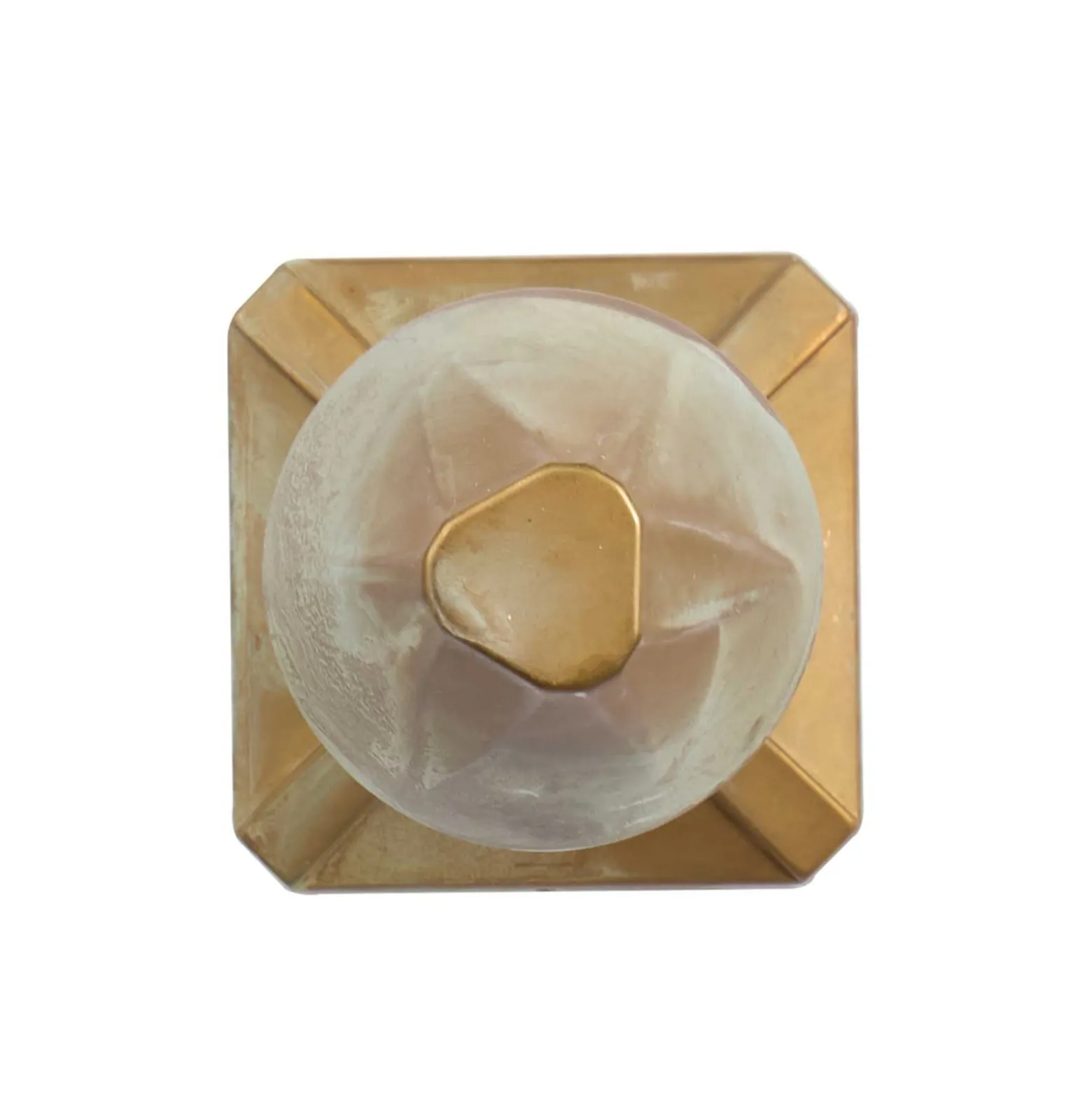 LED-seinävalaisin Silva Disk, ulkonema 18 cm, antiikkimessinki, IP65