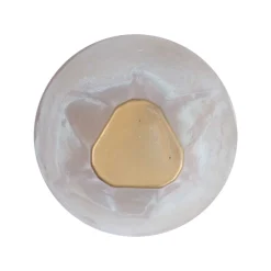 LED-seinävalaisin Silva Disk, ulkonema 18 cm, antiikkimessinki, IP65