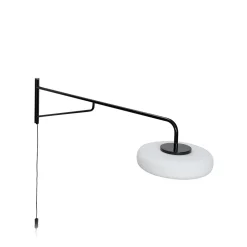 LED-seinävalaisin Sway, musta, ulottuvuus 120 cm, metalli