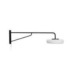 LED-seinävalaisin Sway, musta, ulottuvuus 120 cm, metalli