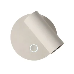LED-seinävalaisin Tara, valkoinen, Ø 9 cm, metalli