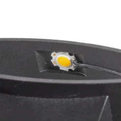 LED-seinävalaisin Trame, soikea muoto, musta