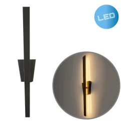LED-seinävalaisin Trevor, katkaisija, musta