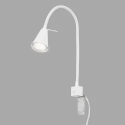 LED-seinävalaisin Tuso, valkoinen, sängyn kiinnitys, metalli