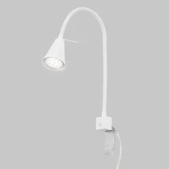 LED-seinävalaisin Tuso, valkoinen, sängyn kiinnitys, metalli