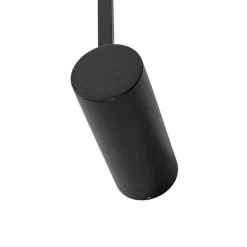 LED-seinävalaisin, varsi M, korkeus 65 cm, musta, metalli