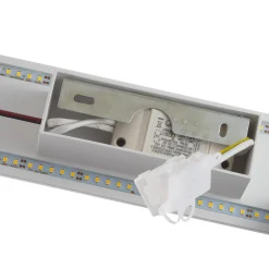 LED-seinävalaisin Zig Zag valkoinen, leveys 29 cm