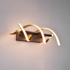 LED-seinävalo Sequence, himmennys, CCT, messinki