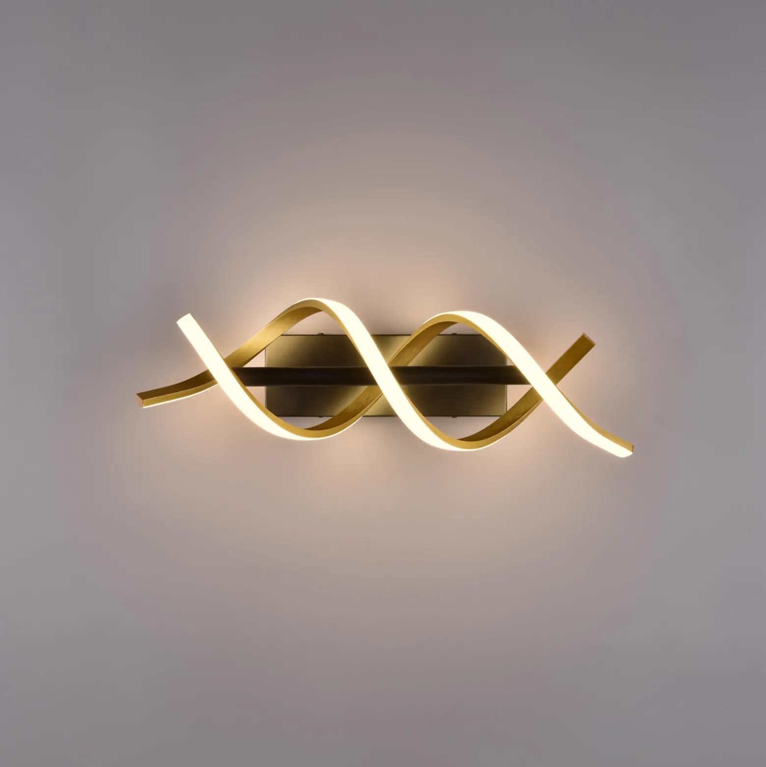 LED-seinävalo Sequence, himmennys, CCT, messinki
